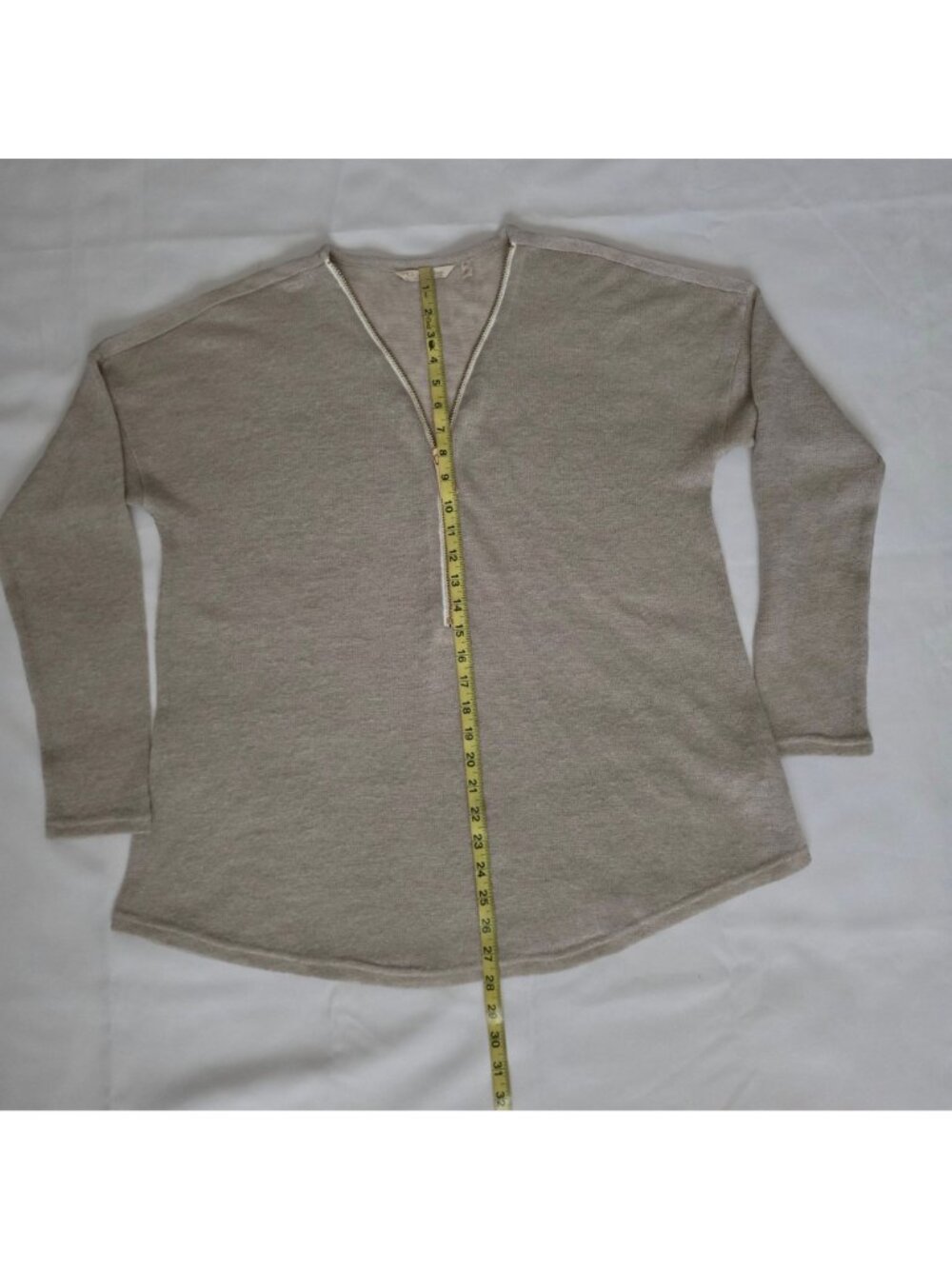 Soft Surroundings Stone Valentina Pullover Zip Neckline Sweater Women's Size XL - Picture 8 of 11